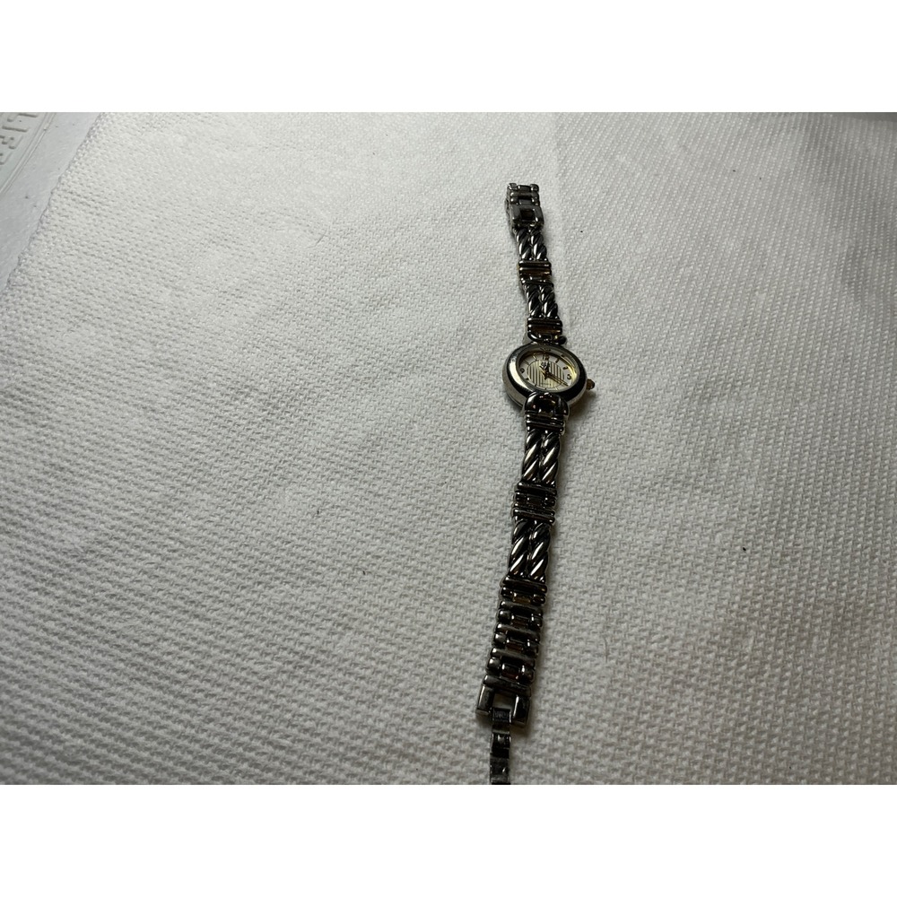 Fada Ind Inc Womens Two Tone Twisted Cable Link Quartz‎ Watch 2364GB 1377